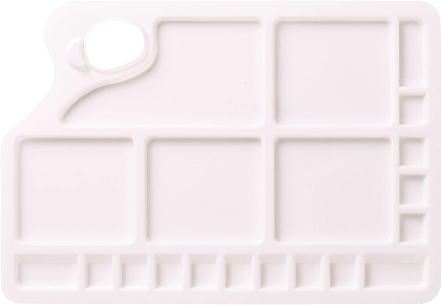 Rectangular Paint Palette, Large, Multi-colour