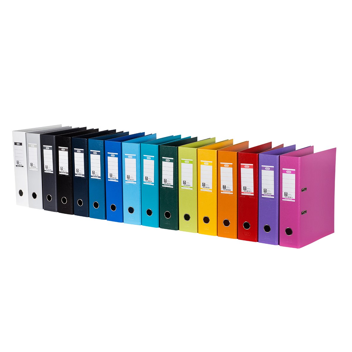 Elba 10 x A4 Strong Line 8cm Wide Grey Plastic Folders, Standard - Image 3