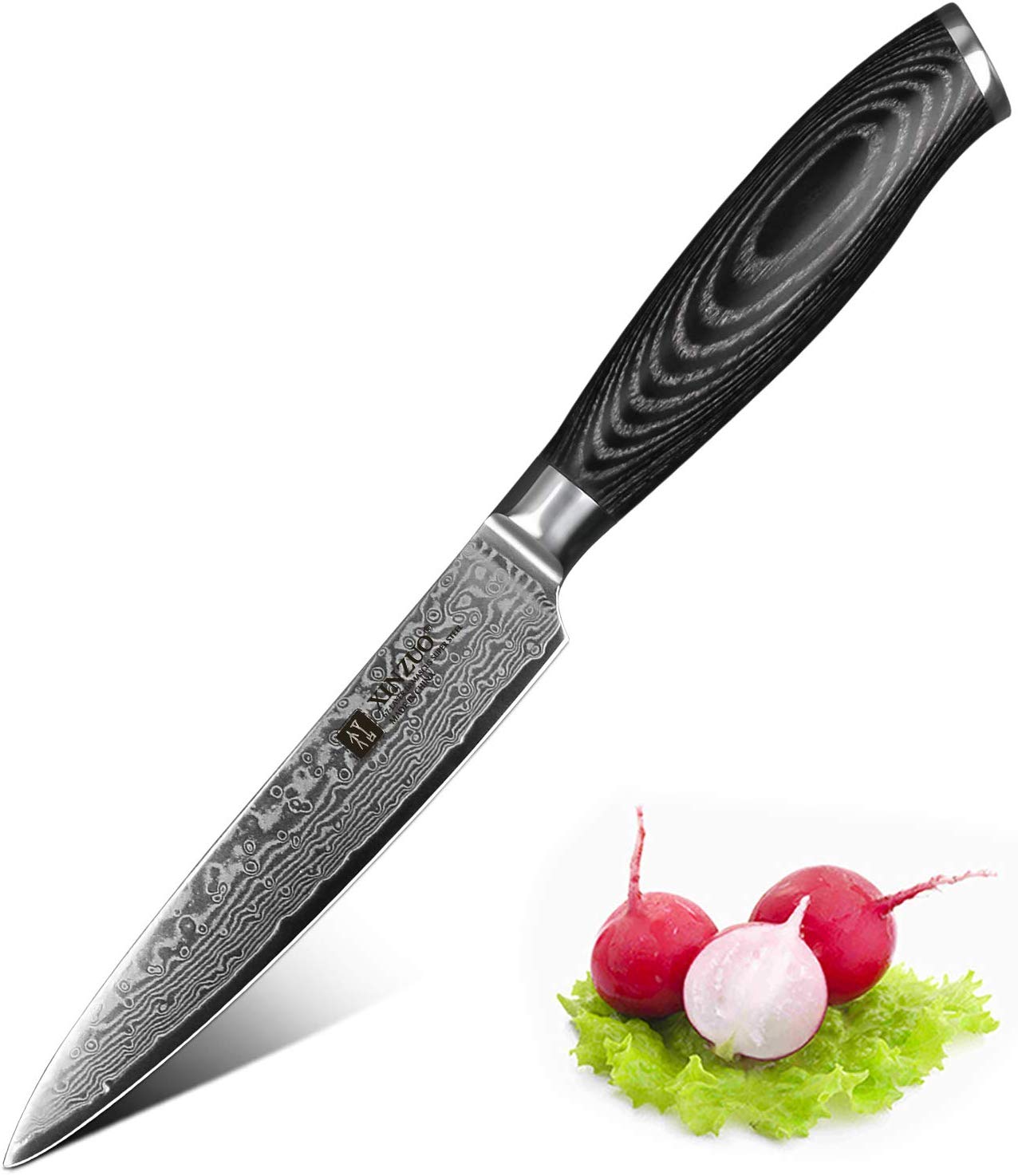 XINZUO 12.6cm Paring Knife, 67 Layers Damascus Steel Kitchen Cooking Knife