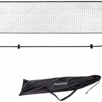 display4top 5M Badminton Net Set, Volleyball Tennis Net, Height Adjustable, Portable with Portable Carry Bag