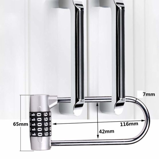 MING Large Extension Beam Locker Combination Lock Padlock Gym Lock 5 Position Padlock Safety Padlock Waterproof Padlock - Image 2