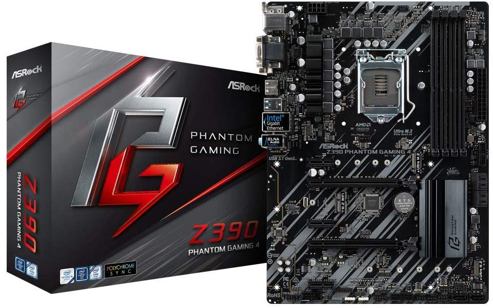 ASRock 90-MXB8X0-A0UAYZ Newcomer in the range, Mainboards ASRock Z390 Phantom Gaming 4, Intel Z390 - Sockel 1151 Black