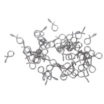 VGEBY 50pcs Fishing Snaps, Black Stainless Steel Fly Hook Lure Snap Quick Change Fishing Snaps