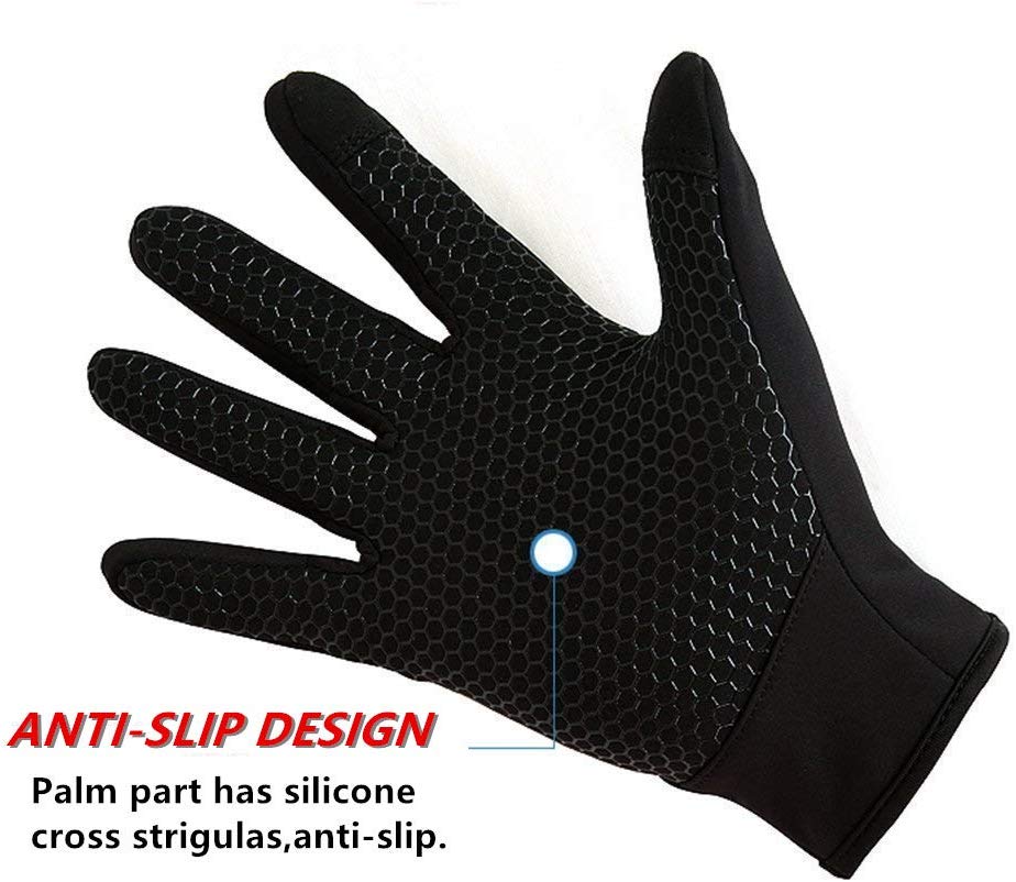 COTOP Winter Warm Gloves for Men Women Outdoor Windproof Touchscreen Gloves Water Resistant Anti Slip for Running Cycling Walking Riding Driving-M - Image 2