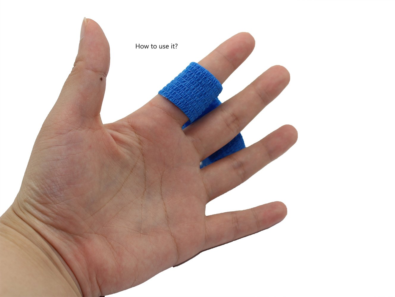 Fuluning,12Pack, 1 inch x 5 Yards, SelfAdherent Cohesive Tape, Strong