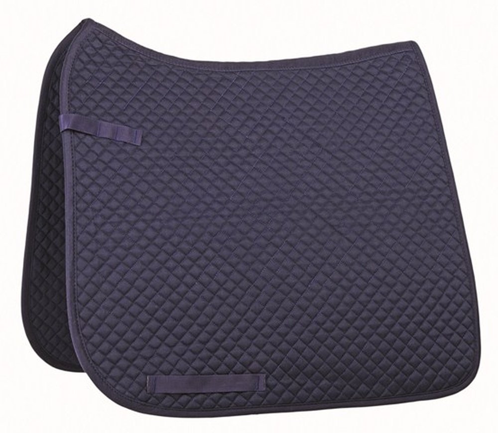 HKM 560557 Small Quilted Dressage Saddle Pad, L, blue