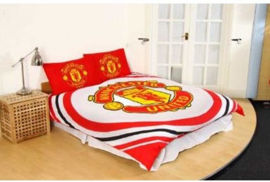 Manchester United F.C. 'Pulse' Reversible Double Duvet Quilt Cover Set