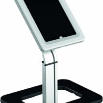 PureMounts PDS 5500 Universal Stand for Tablet and 24.63 10.1 inch Convertible Tablet (9.7); Adjustable Interior, Detachable Case – Height 485 mm Black/Silver