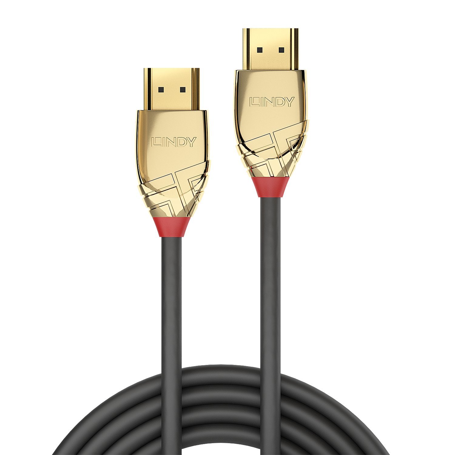 Lindy 1m High Speed HDMI Cable, Gold Line, Premium Design, Gold Plated, with Ethernet - Image 2