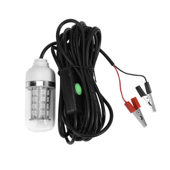Fishing Light 15W LED Underwater Submersible Fishing Light Boat Lamp Fishing Bait Lure Light(5050-108 LED Beads)