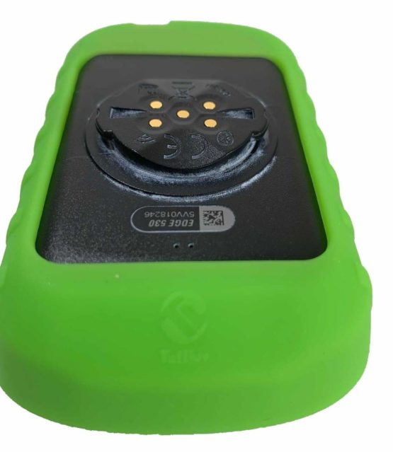 TUFF LUV Tough Silicone Case Cover With Screen Protector Compatible With Garmin Edge 530 - Green - Image 4