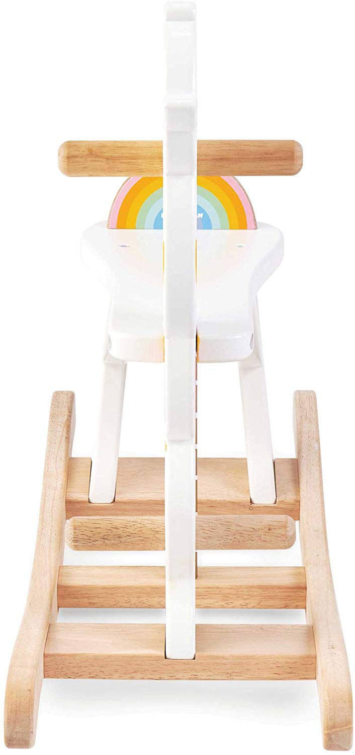 Le Toy Van - Petilou Wooden Multi-Sensory Colourful Wooden Pastel Rocking Unicorn Carousel Toy For Toddlers - Image 4