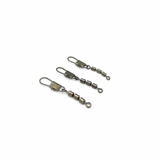 Zite Fishing triple swivel assortment 60 pieces - Including practical sorting box - Fishing swivel set trout swivel Sbirolino fishing 3 sizes - Image 3