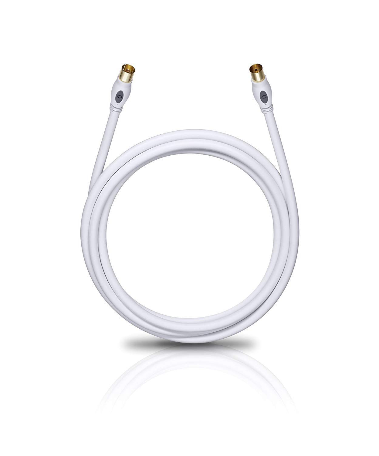 Oehlbach Transmission Plus Antenna Cable, White, 7,50 meter