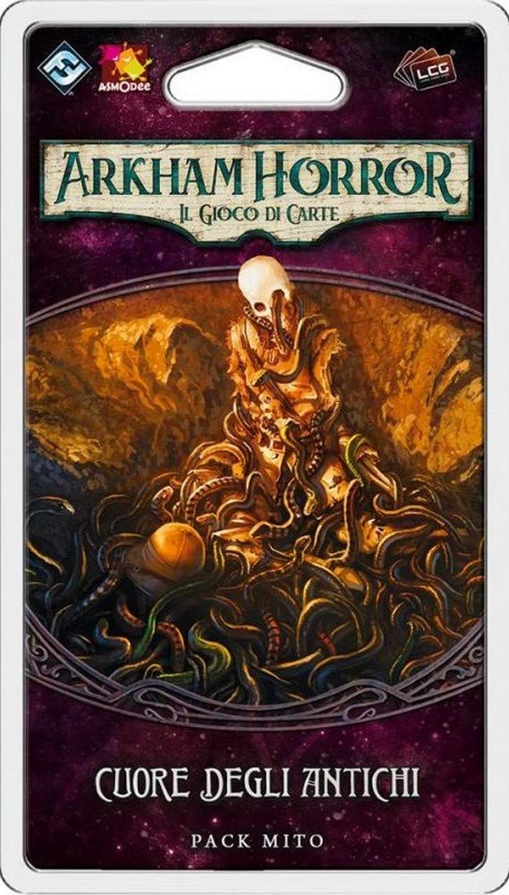 Asmodee - Arkham Horror The Card Game: Heart of the Ancients - Card Game Expansion, Italian Edition, Multicolor