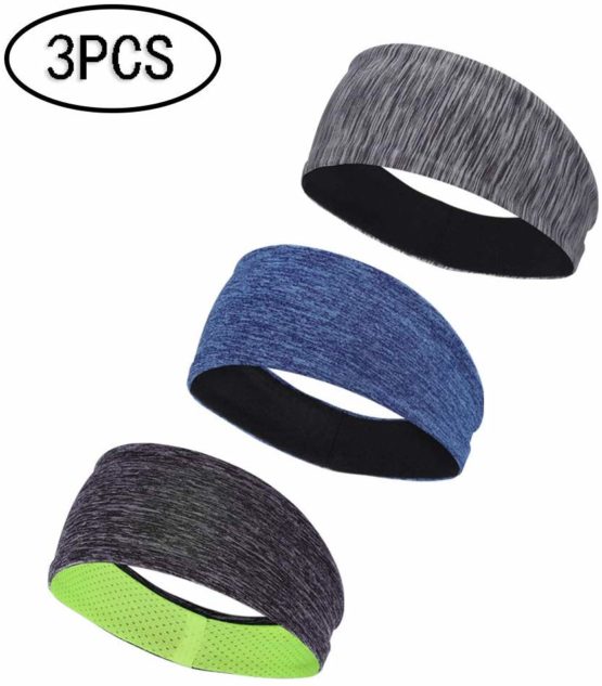 AIM Cloudbed 3 Pack Sport Headbands for Men and Women