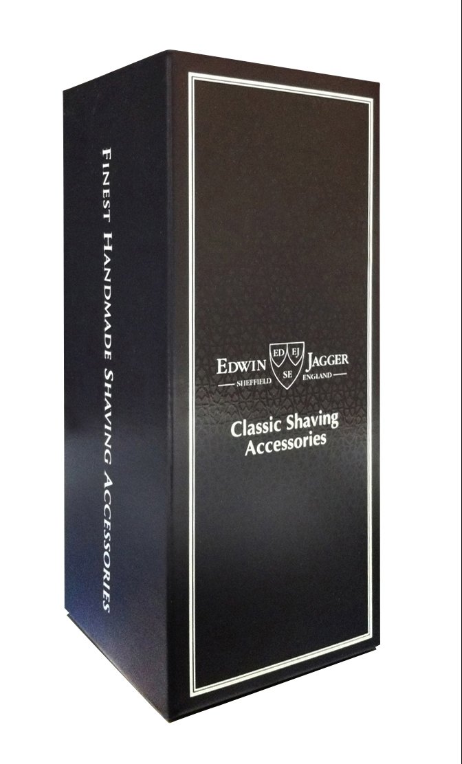 Edwin Jagger R35MZ Classic Synthetic Handled Nickel Plated Manual and Reusable Mach 3 Razor for Men and Women for Shaving Cream or Soap (Ebony) - Image 4