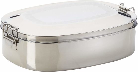 Relags Unisex_Adult Edelstahl 'Proviantdose' -Klein Box, Silver, 0.45 Liter