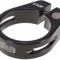 Seatpost Clamp 5Colors 34.9mm Quick Releas Aluminium Alloy Seat Clamp For Mountain Road Bike (34.9mmBlack)