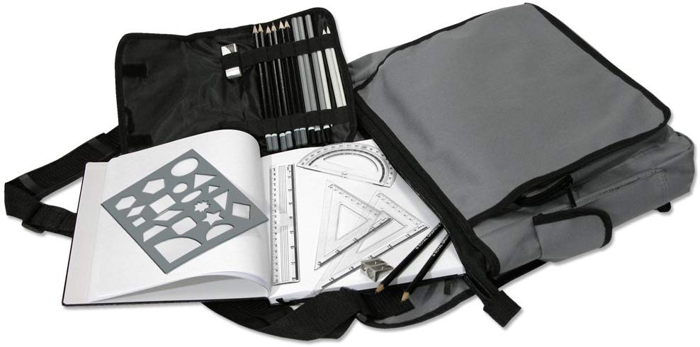 Royal and Langnickel Sketching Satchel Artist Set, Charcoal,grey - Image 2