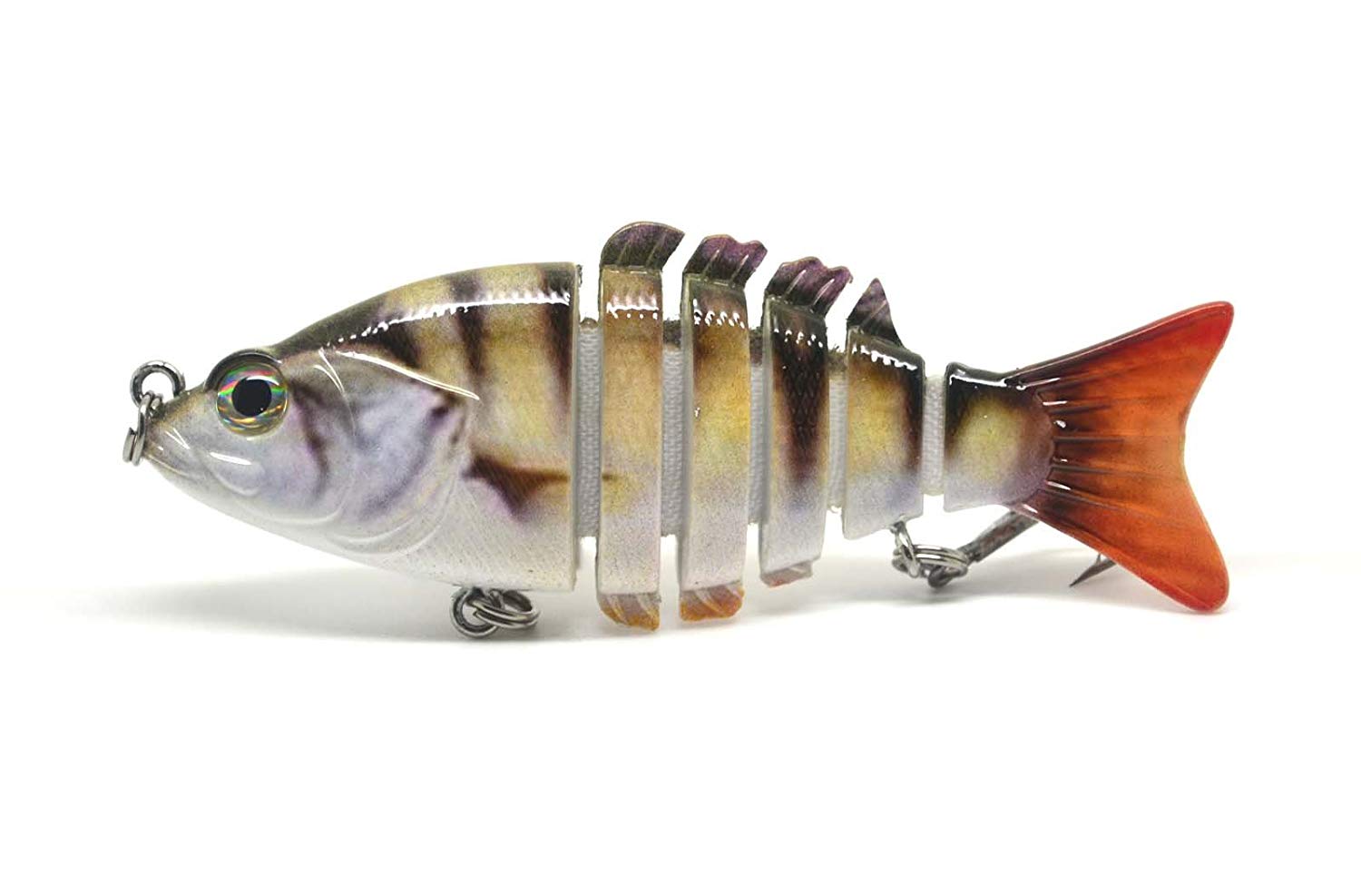 FISHIN ADDICT PERCH Swimbait Multi Jointed Fishing Lure realistic perch jack pattern and swim action 83mm 12 grams - Image 2