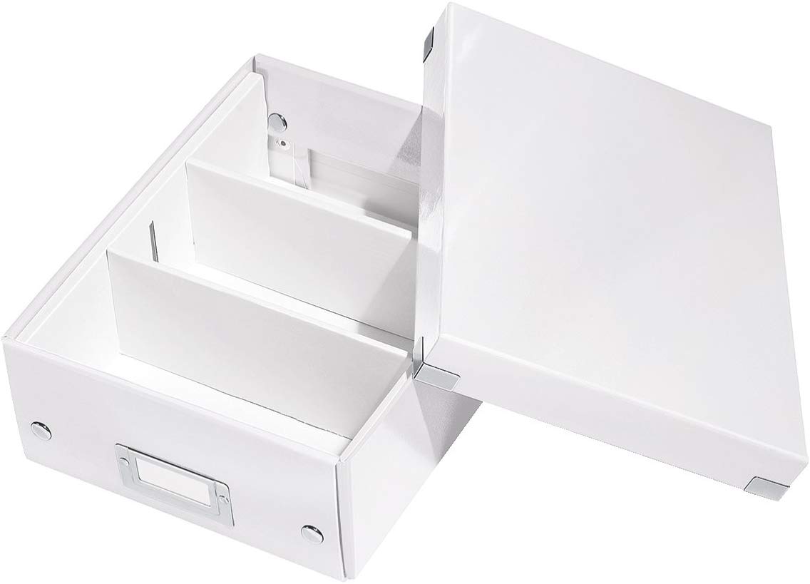 Leitz Organiser Box, Click and Store Range 60570001 - Small, White - Image 2