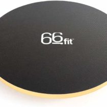 66fit Wooden Wobble Balance Board 40cm - Includes Balance Training Ebook - Training Rehabilitation Exercise Physiotherapy, Blue