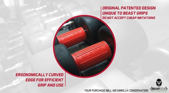 Beast Grips by Beast Gear - Thick Grips / Fat Bar Adapter For Massive Arm and Muscle Building Gains - Image 2