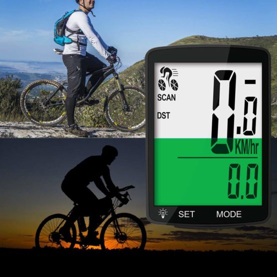 Dricar Bike Computer Wireless Waterproof Cycling Computer Multifunctional Bicycle Speedometer Odometer with Large Backlight LCD Display for Tracking Distance Speed Time - Image 4