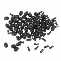 Supkeyer 50Pcs Fishing Connector Quick Change Beads for Hook Links Method Feeders