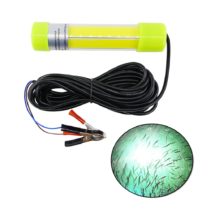 Shaddock Underwater Fishing Light Lure Bait Finder Night Light 20W Fishing Boat Submersible Deep Drop Fishing Lamp Fishing Bait Attrant,12V-24V with 6M Cord