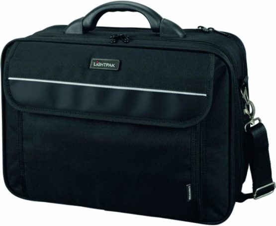 Lightpak - 46010 ARCO - business laptop bag for 17 inch laptop, nylon, black