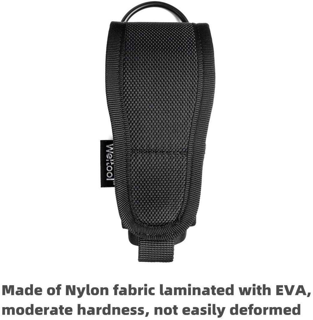 Weltool FH6 Nylon Torch Holster with Hook & Loop Closure Semi-Closed Structure fits Duty Belt Backpack for Weltool T10-HR - Image 2