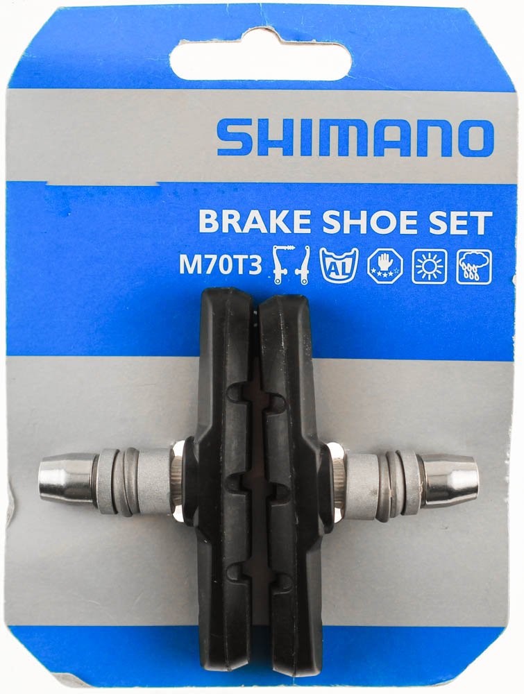 Shimano LX/DX M70T3 V-brake Shoe Set, Black