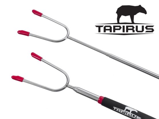 Tapirus Marshmallow Roasting Sticks | Set of 4 Extra Long Extendable Campfire Sticks | Protect Kids with Insulated Handles | Extendable Smore & Hot Dog Skewers | Heavy Duty Metal Camping Equipment - Image 2