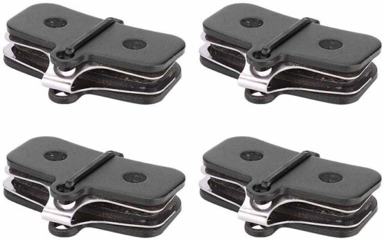 Alomejor 4 Pairs Bicycle Brake Pads Resin Semi Metal Bike Disc Brake Pad Compatible for SAINT M810, M820, ZEE M640 - Image 2