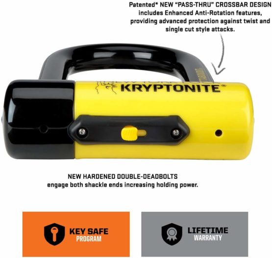 Kryptonite New York FAHGETTABOUDIT Lock - Yellow, Mini - Image 3
