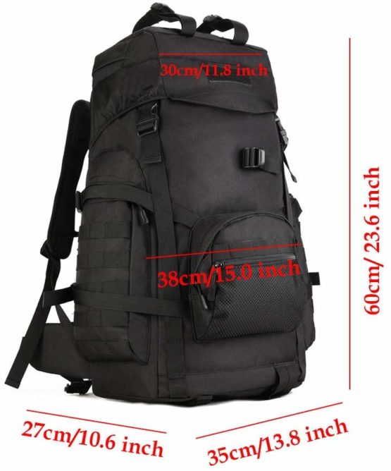 YUHAN Tactical Backpack, 60L Hiking Backpack Military Army Combat Rucksack MOLLE Trekking Rucksack Trekking Backpack - Image 3