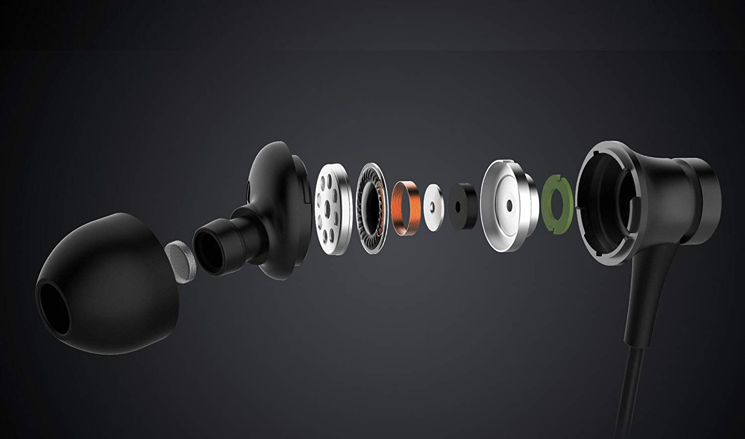 XIAOMI Mi In-Ear Headphones Basic, Sleek Aluminium Chamber, Tangle-Free Cable, Aerospace-Grade Metal Diaphragm, Mi Phones - Image 2
