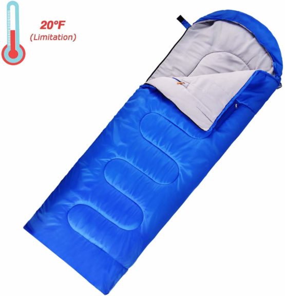 Sportneer Sleeping Bag, Portable Lightweight 3-4 Season Sleeping Bags with Zippered Holes for Arms and Feet, Camping, Hiking, Traveling, 20 Degree - Image 4