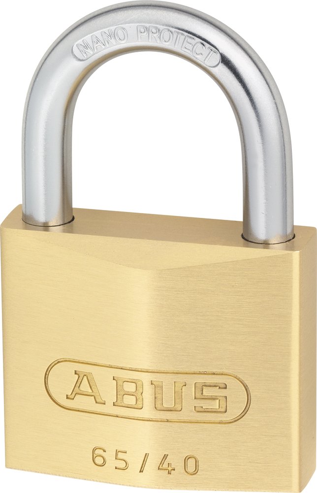 ABUS 11989 Padlock 65/40 with 6404 Alike Keyed, Brass, 40 mm - Image 2