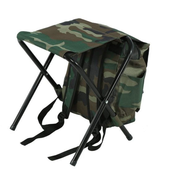 VGEBY Outdoor Foldable Stool Seat, Portable Outdoor Foldable Stool Seat with Bag Packpad for Fishing Camping Traveling - Image 2
