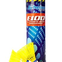Echelon E100 Yellow Badminton Shuttlecocks (6 pieces), high-quality British made