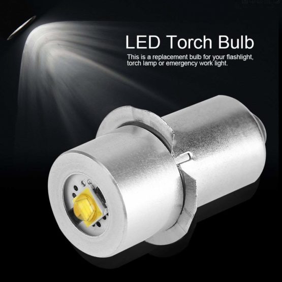 LED Torch Bulb, P13.5S 3W Upgrade Conversion Flashlight Replacement Bulb Mini Head Lamp Torchlight Bulbs Light Accessories(3V-12V White) - Image 3