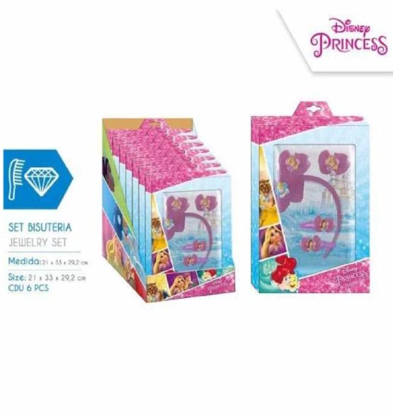 Disney Princess Hair Accessories, Multicolor (Kids Euroswan KD-WDPR92104)