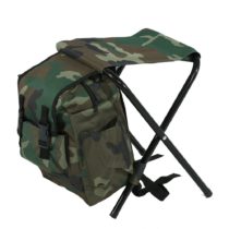 VGEBY Outdoor Foldable Stool Seat, Portable Outdoor Foldable Stool Seat with Bag Packpad for Fishing Camping Traveling