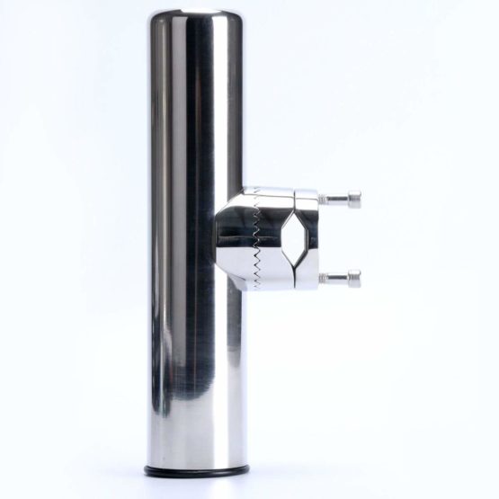 NUZAMAS 2X Stainless Steel Fishing Rod Holders Clamp On Rails Mounting 7/8" to 1" 22mm to 26mm Rail Mounted Marine Grade for Boat - Image 3