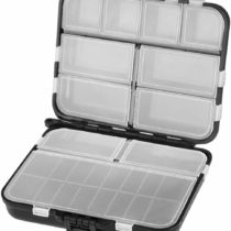 Vorcool Fishing Tackle Box Plastic Fishing Box Professional Fishing Accessories Storage Box (Black)