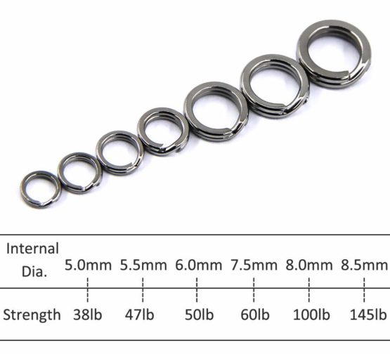 Fishing Split Rings Stainless Steel Double Loop Split Rings High Strength Metal Spoon Spinner Lure Solid Circle Lure Hook Connectors Fishing Tackle - Image 2