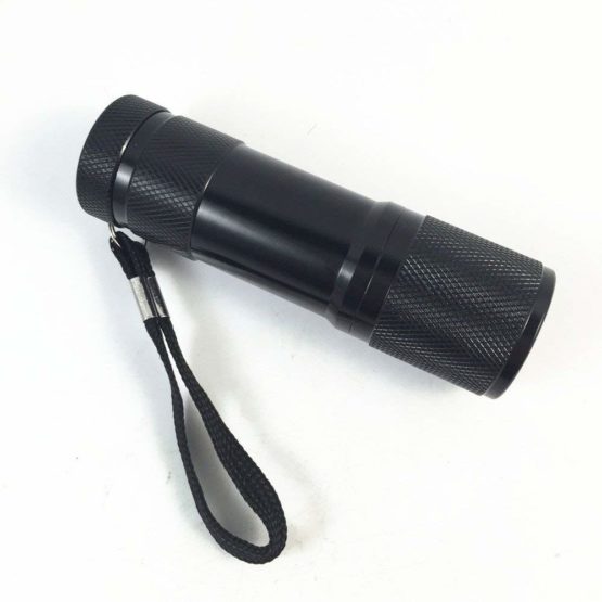 9LED Red Light Waterproof Flashlight Torch Astronomy Night Vision Camping Black - Image 2
